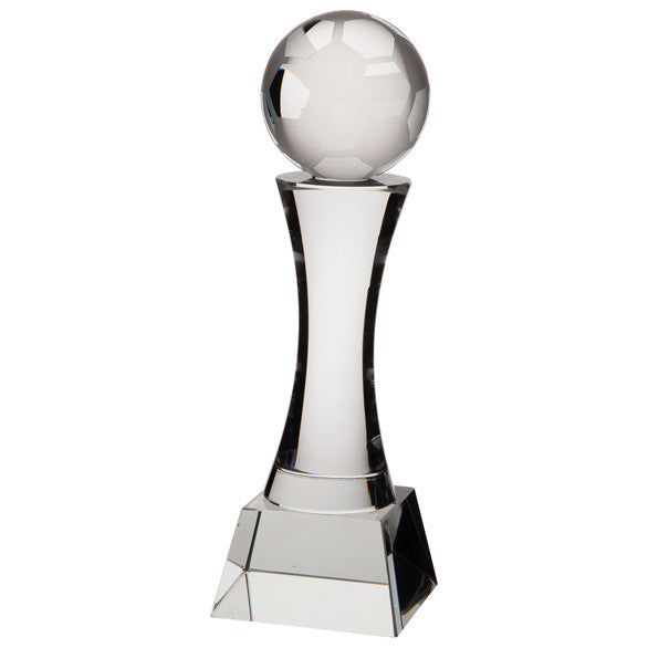 Quantum - Premium Crystal Football Award - Available in 2 Sizes