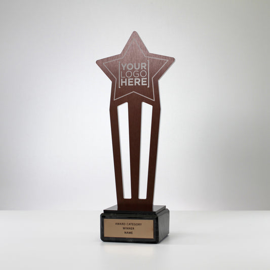 Custom Metal Bronze Star Trophy