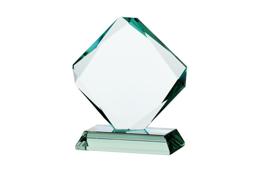 Accord - Jade Glass Awards - Multifaceted Diamond - Available in 3 Sizes