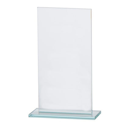 Warrior - Jade Glass Trophy Series - Rectangle on Base - Available in 4 Sizes