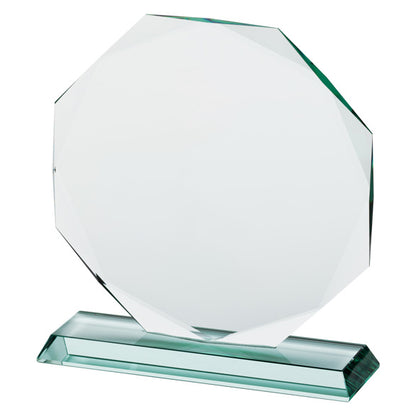 Recognition - Jade Glass Octagon Award - Available in 3 Sizes