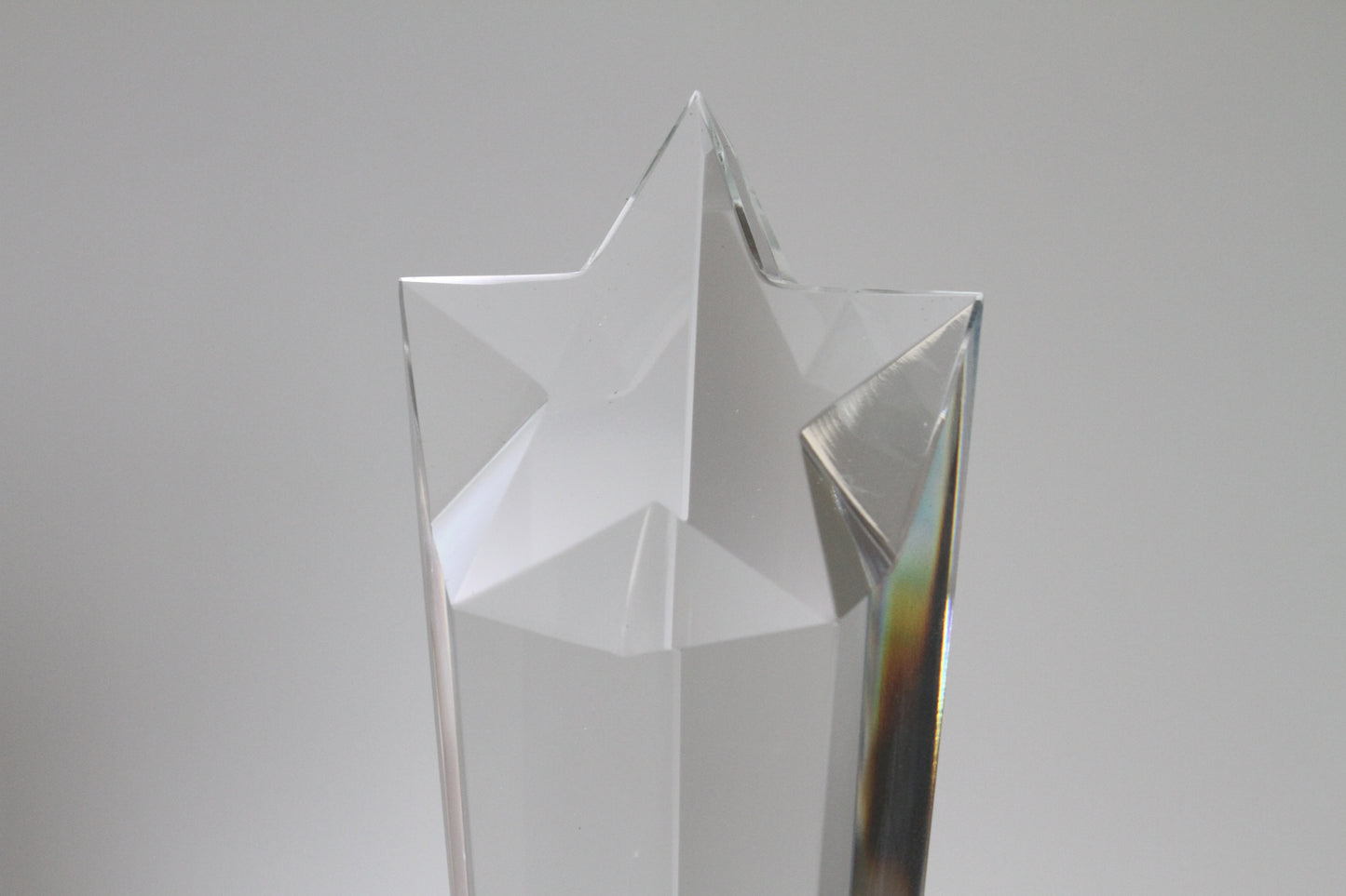 Seattle - Premium Clear Crystal Tapered Star Award - Available in 3 Sizes