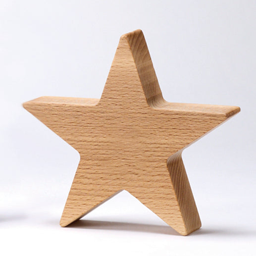 Wooden Beech Star Trophy - Available in 3 Sizes