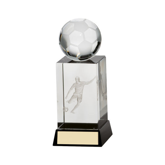 Premium Clear Crystal Football Award