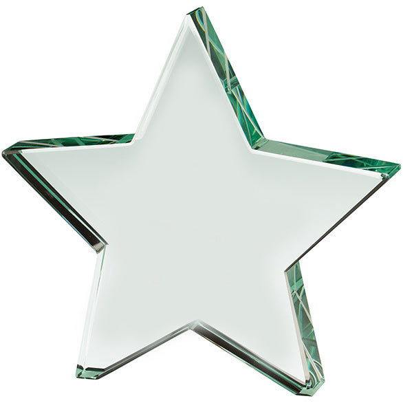 CR22126C - Jade glass star award by Gaudio Awards