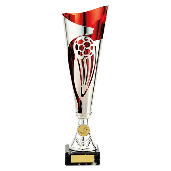 Champions Laser Cup Trophy silver/red - by Gaudio Awards