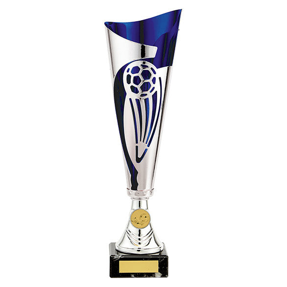 Champions Laser Cup Trophy silver/blue - by Gaudio Awards